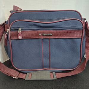 Vtg Samsonite Silhouette 4 Canvas Travel Case Bag Briefcase Carry-on 1980s